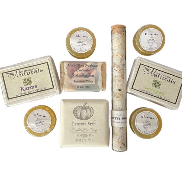 Bundle of Brand New Handmade & Non Handmade Soaps & Bath Salts (9 Item Bundle) - Picture 1 of 16